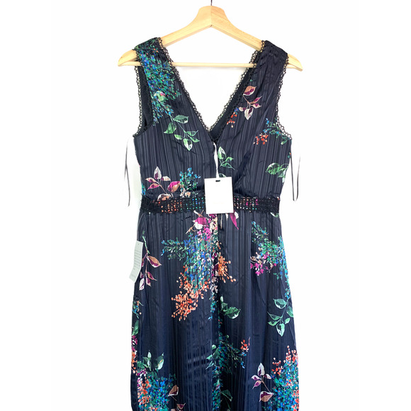 HARLYN Floral & Lace High/Low Maxi Dress XS NEW - Picture 6 of 11